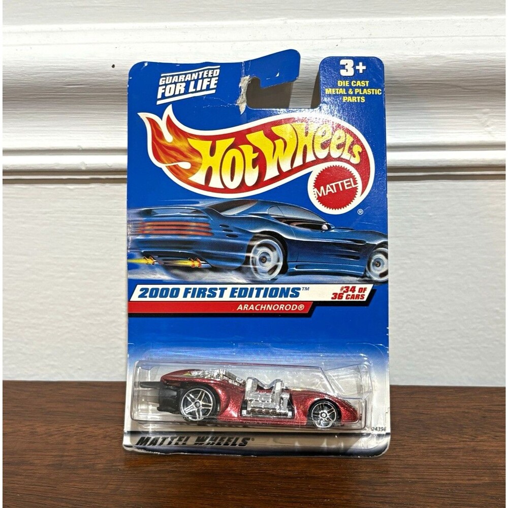 Hot Wheels 2000 First Editions Arachnorod 1:64 Red Diecast Unopened Box